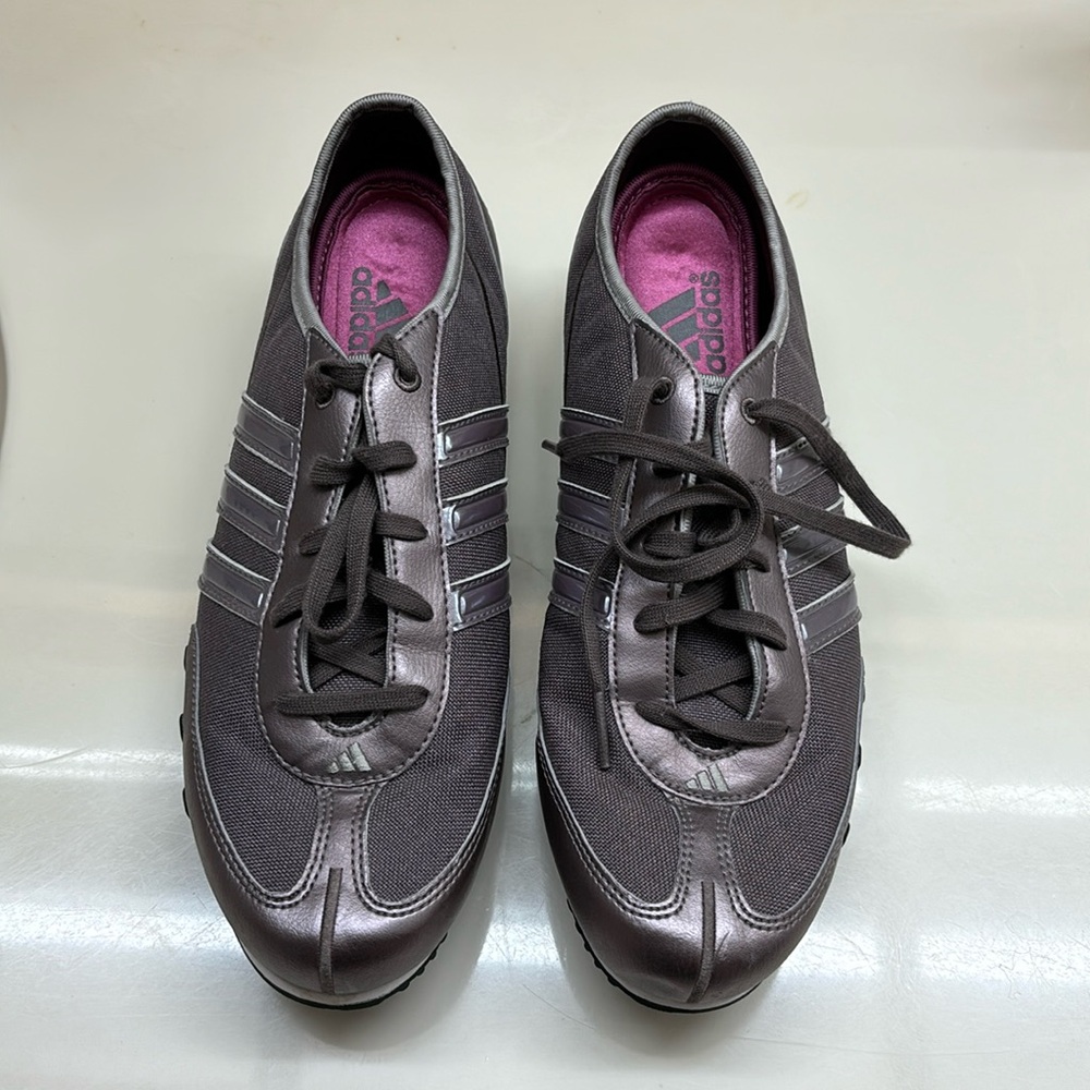 Like new Adidas Amala metallic purple
